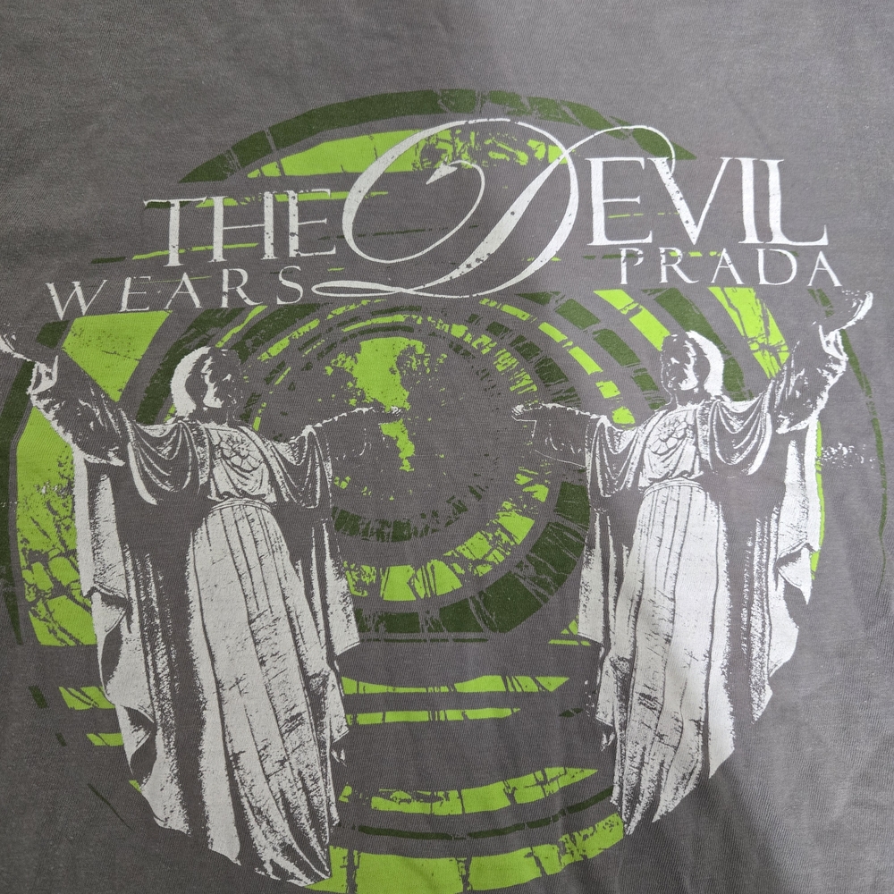 Gray and Green Men's Shirt